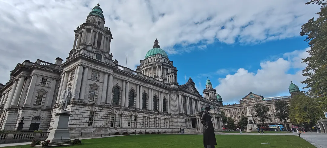 Belfast City Hall and its copper domes