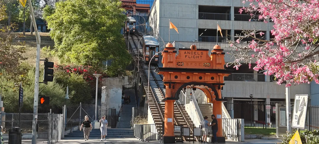Angels Flight, the tiny funicular in downtown LA