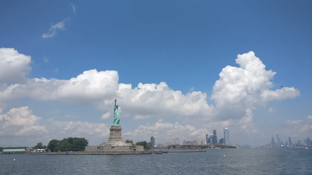 The Statue of Liberty from New York Harbor
