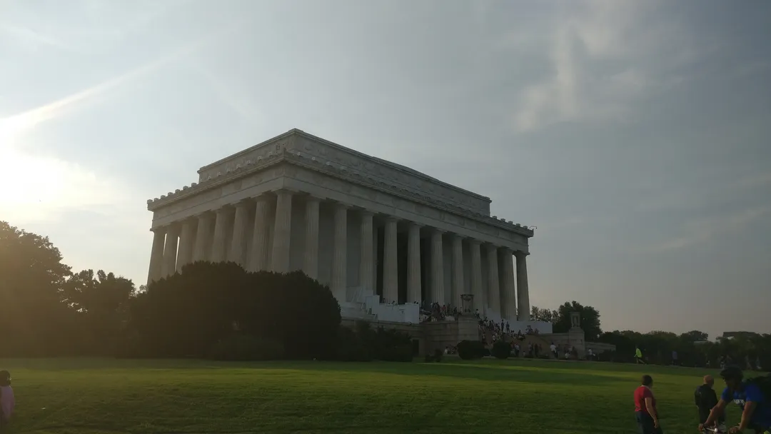 The Lincoln Memorial in late-day light